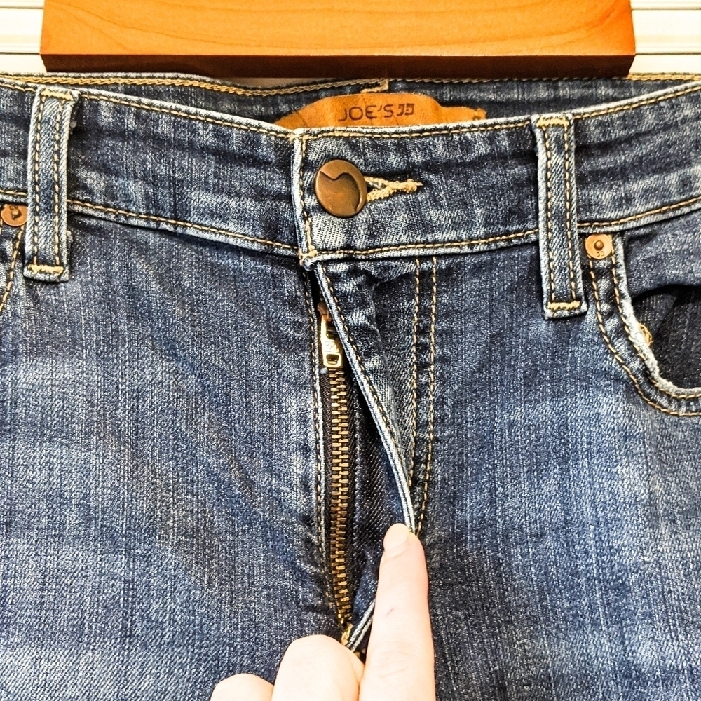 Joe's Jeans Lindz Mid Rise Skinny Blue Wash Jeans Size 28 - Picture 4 of 8